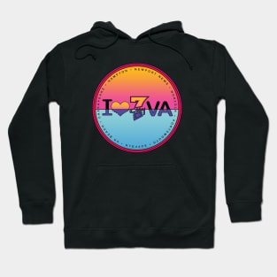 I Love 7 City VA Sunset Hoodie